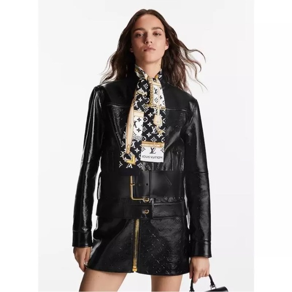 Louis Vuitton Accessories - Louis Vuitton Luxury twilly black and white!